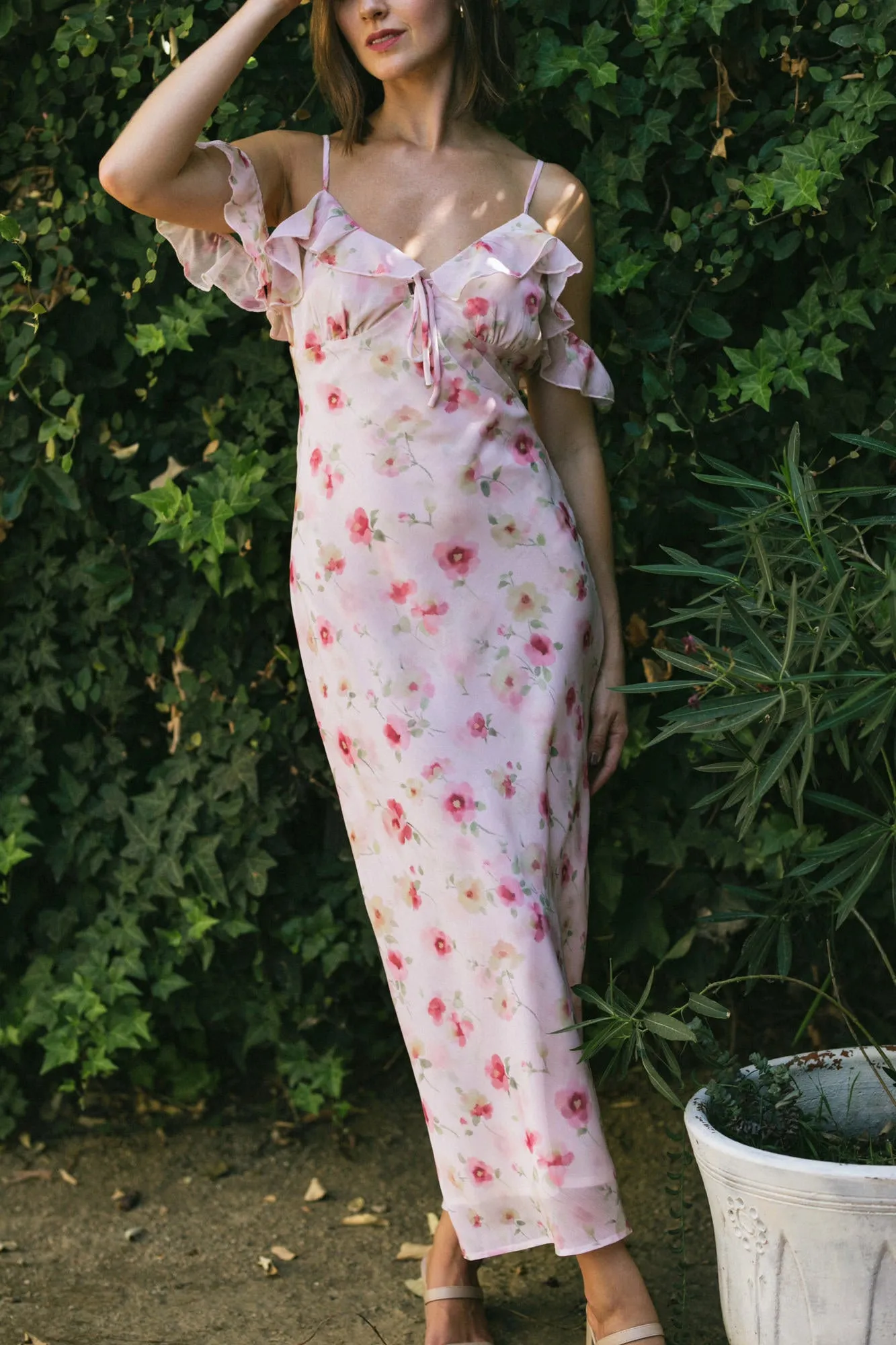 Kimberly Ruffled Floral Dress sold by Morning Lavender product image thumbnail 3