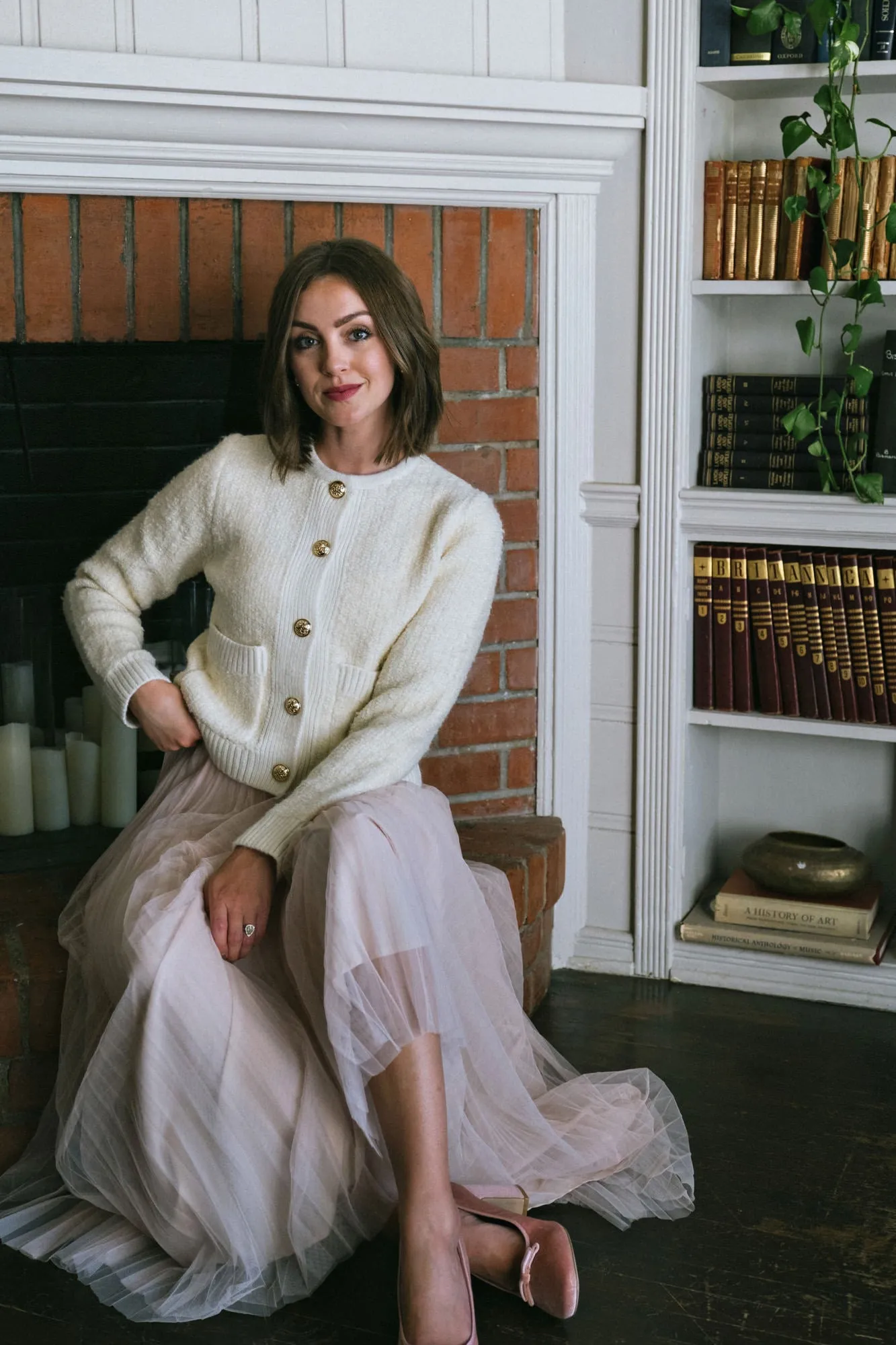 Geraldine Buttoned Knit Cardigan sold by Morning Lavender product image thumbnail 2