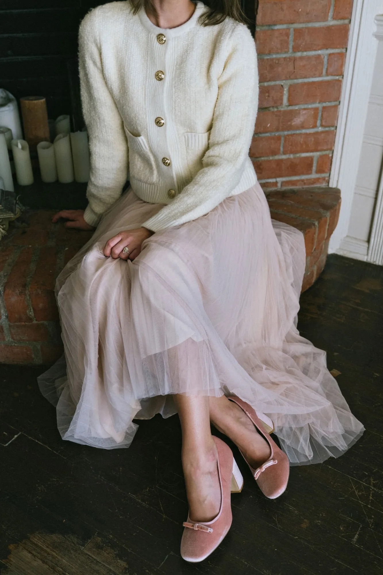 Geraldine Buttoned Knit Cardigan sold by Morning Lavender product image thumbnail 5