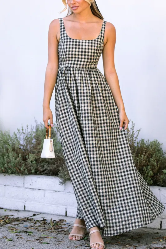 Dani Gingham Maxi Dress sold by Morning Lavender