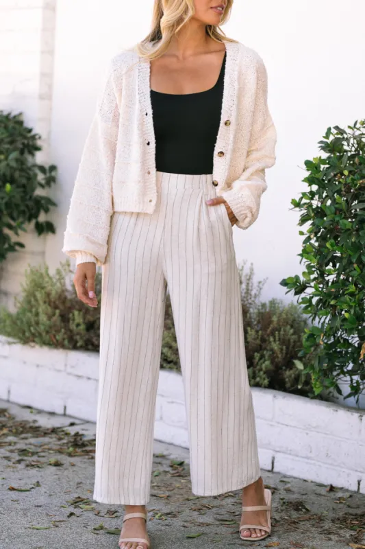 Albie Striped Woven Trousers sold by Morning Lavender