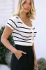 Tia Striped Knit Top sold by Morning Lavender