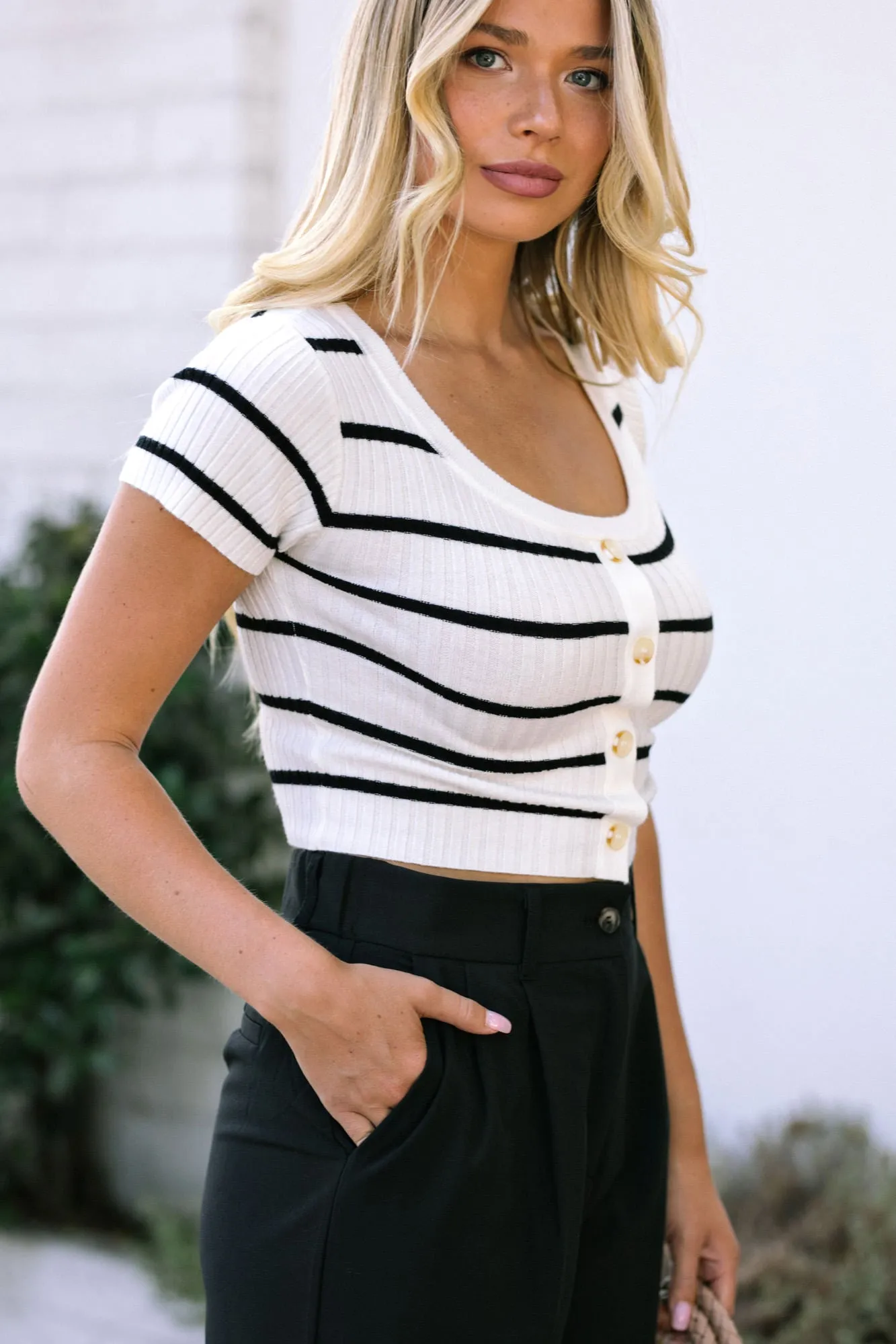 Tia Striped Knit Top sold by Morning Lavender product image thumbnail 2
