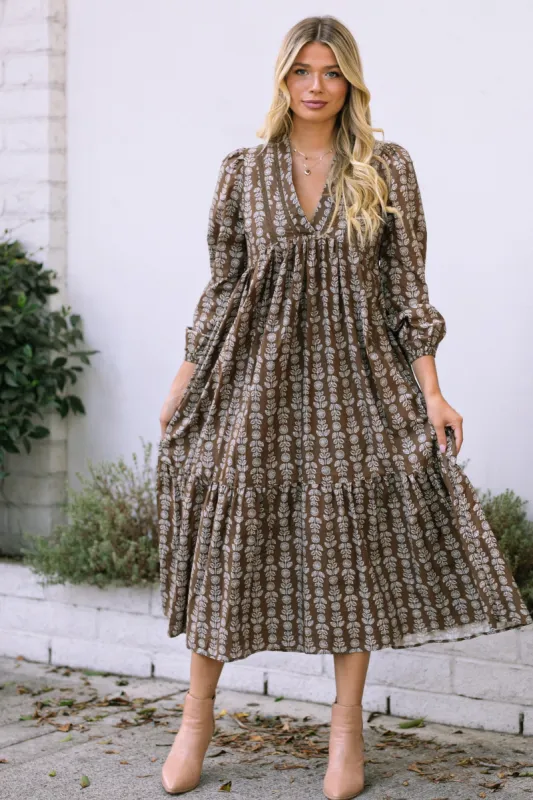 Sonia Floral Midi Dress sold by Morning Lavender