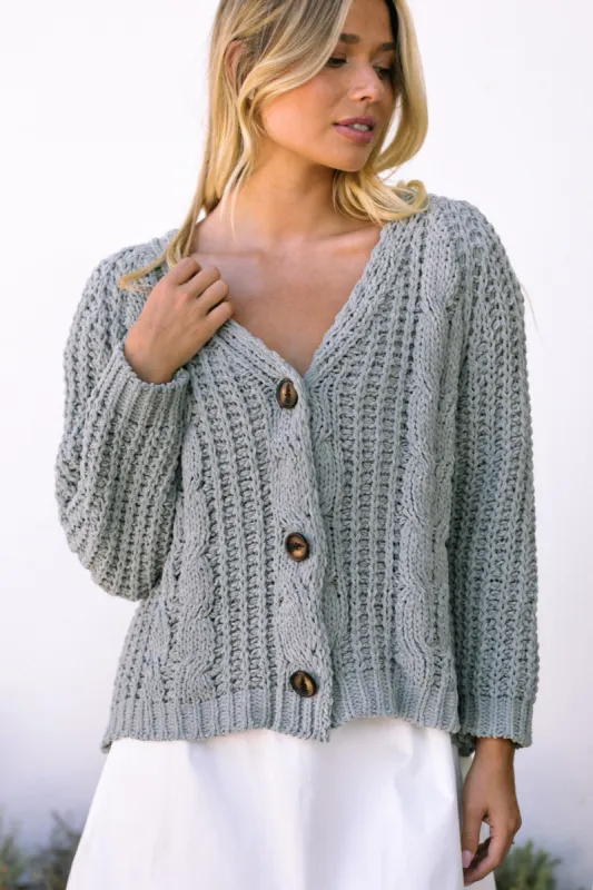 Keely Buttoned Knit Cardigan sold by Morning Lavender