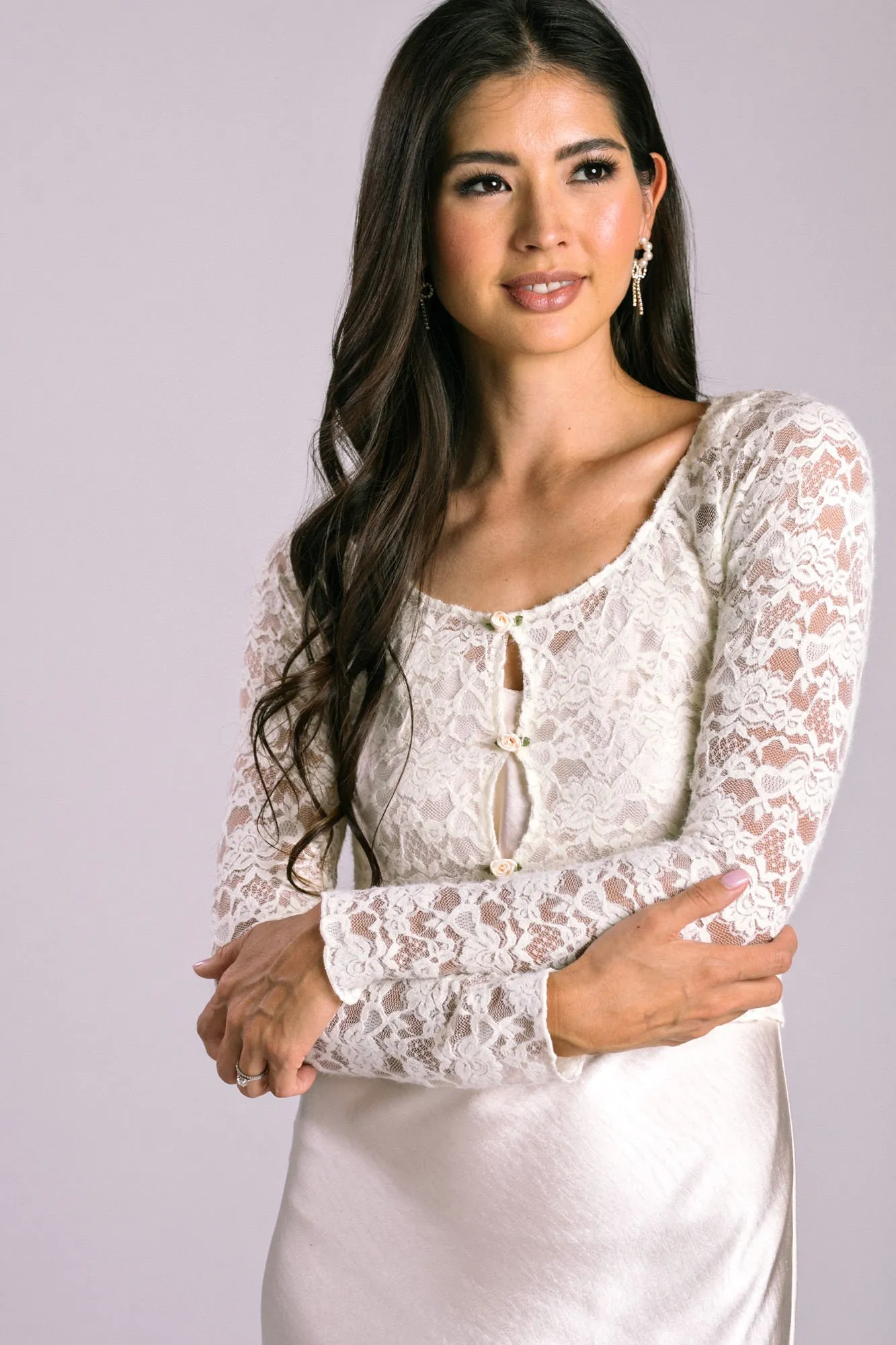 Sienna Sheer Lace Top sold by Morning Lavender product image thumbnail 3