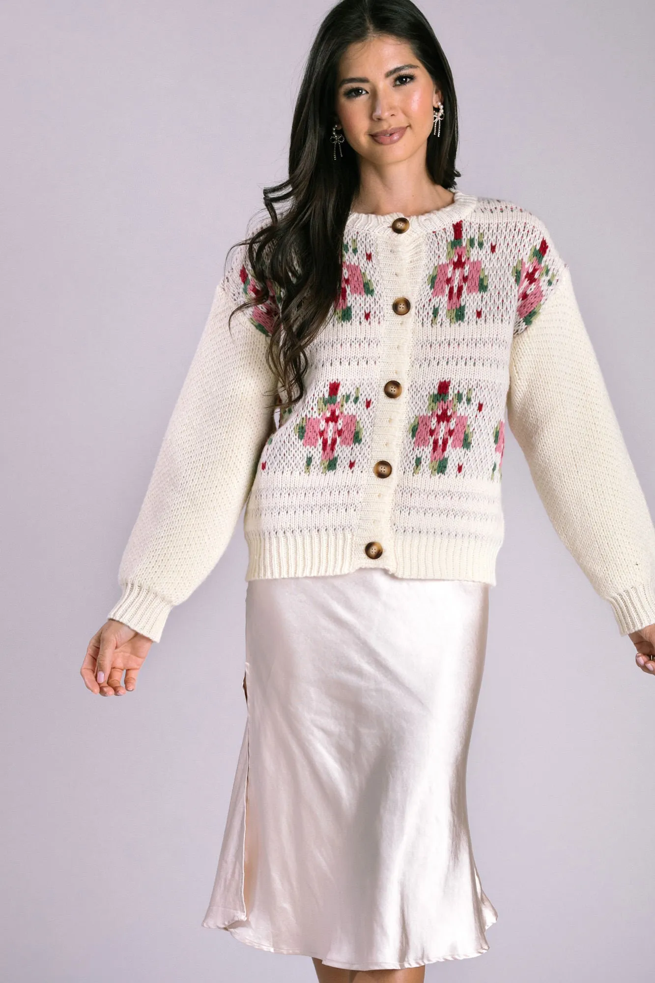 Maisie Floral Knit Cardigan sold by Morning Lavender product image thumbnail 5
