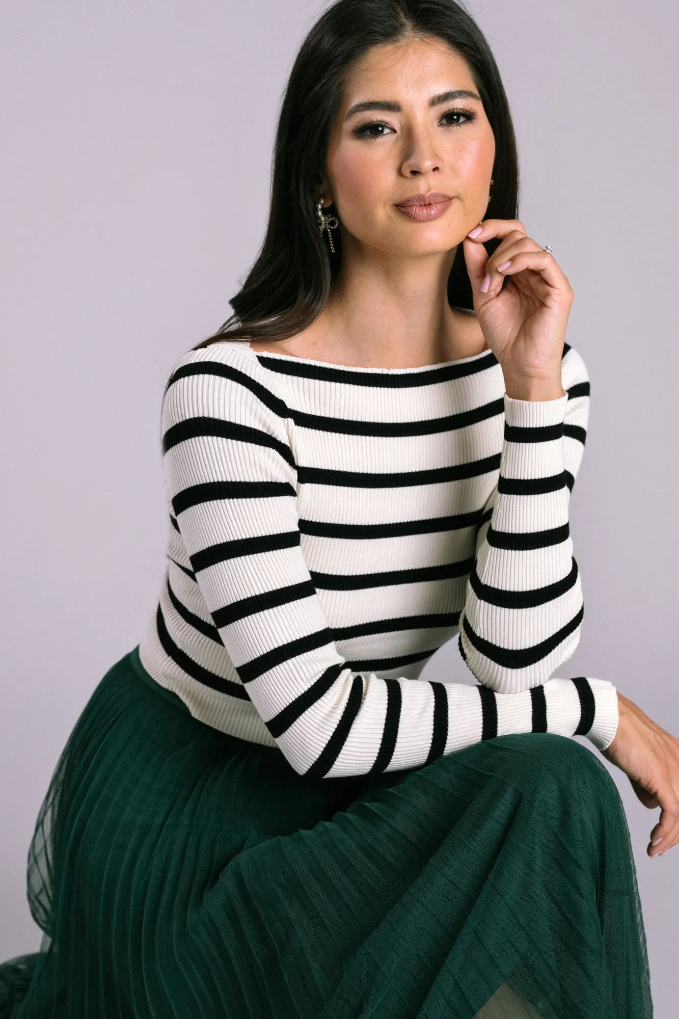 Lina Boatneck Long Sleeve sold by Morning Lavender product image thumbnail 3