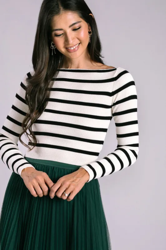 Lina Boatneck Long Sleeve sold by Morning Lavender