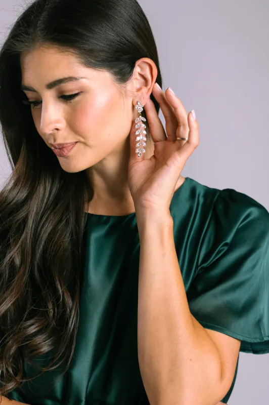 Jenna Rhinestones Dangle Earrings sold by Morning Lavender
