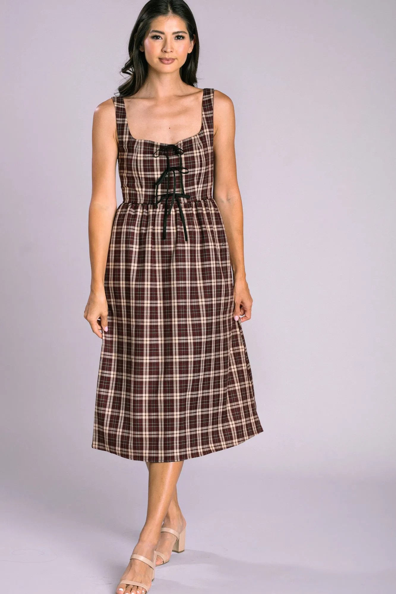 Holly Plaid Bow Dress sold by Morning Lavender product image thumbnail 2