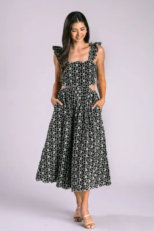 Carissa Cutout Midi Dress sold by Morning Lavender