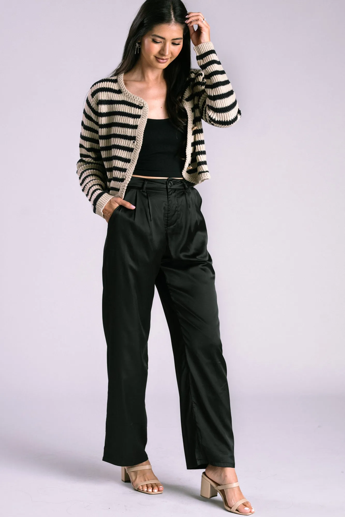 Archer Striped Knit Cardigan sold by Morning Lavender product image thumbnail 3