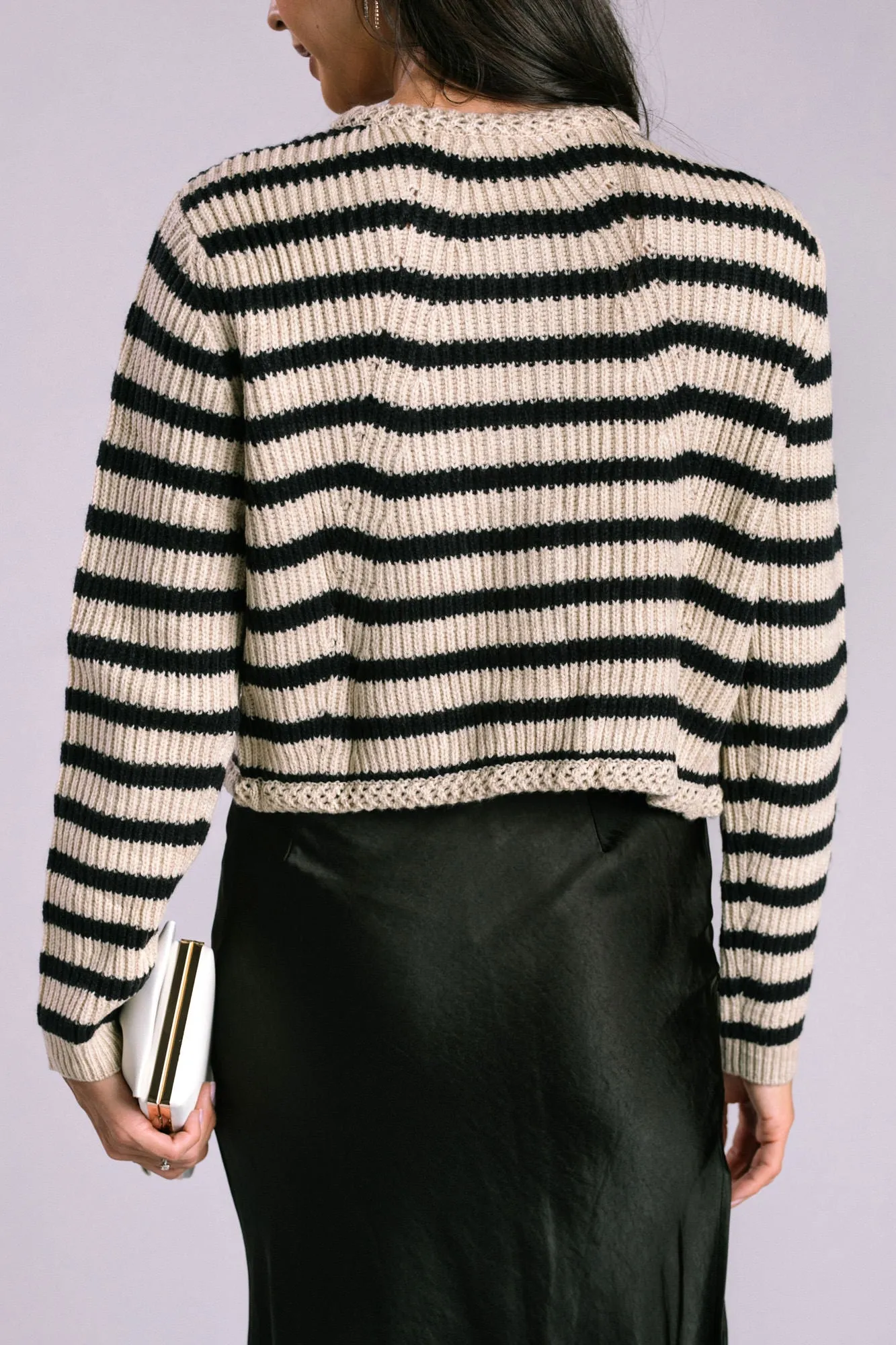 Archer Striped Knit Cardigan sold by Morning Lavender product image thumbnail 4