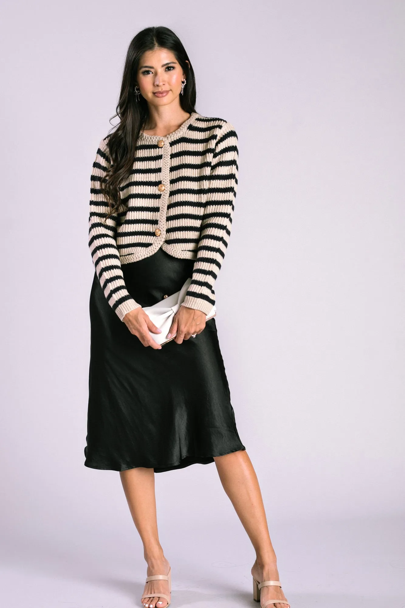 Archer Striped Knit Cardigan sold by Morning Lavender product image thumbnail 2