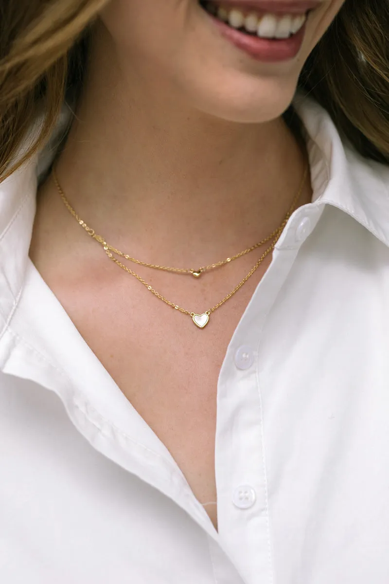 Vanna Dainty Hearts Necklace sold by Morning Lavender