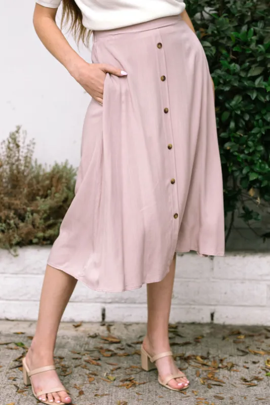 Tabitha Buttoned Midi Skirt sold by Morning Lavender