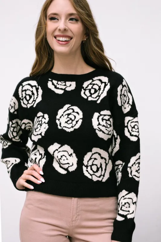 Octavia Floral Knit Sweater sold by Morning Lavender