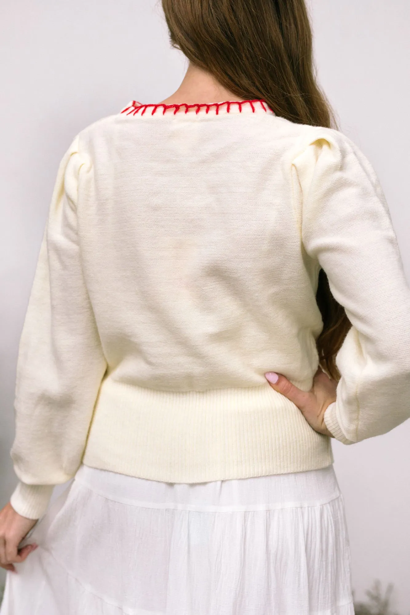 Magnolia Floral Embroidered Sweater sold by Morning Lavender product image thumbnail 5