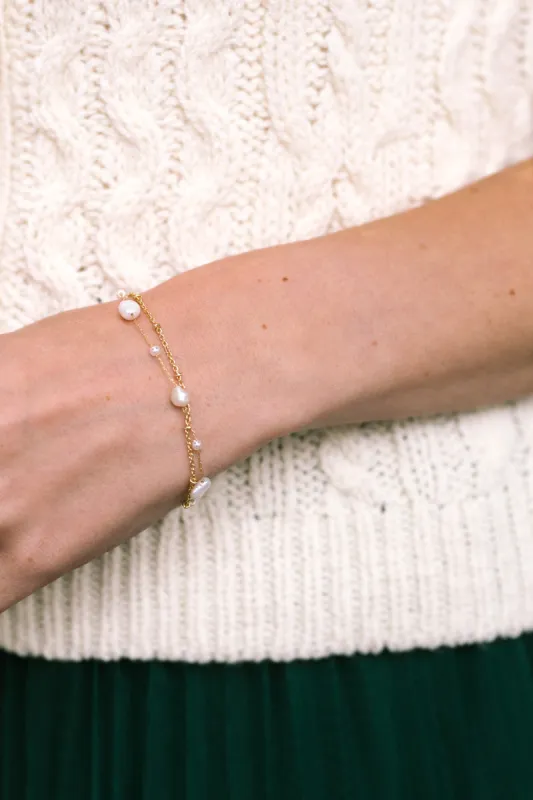 Kelly Pearl Layered Bracelet sold by Morning Lavender