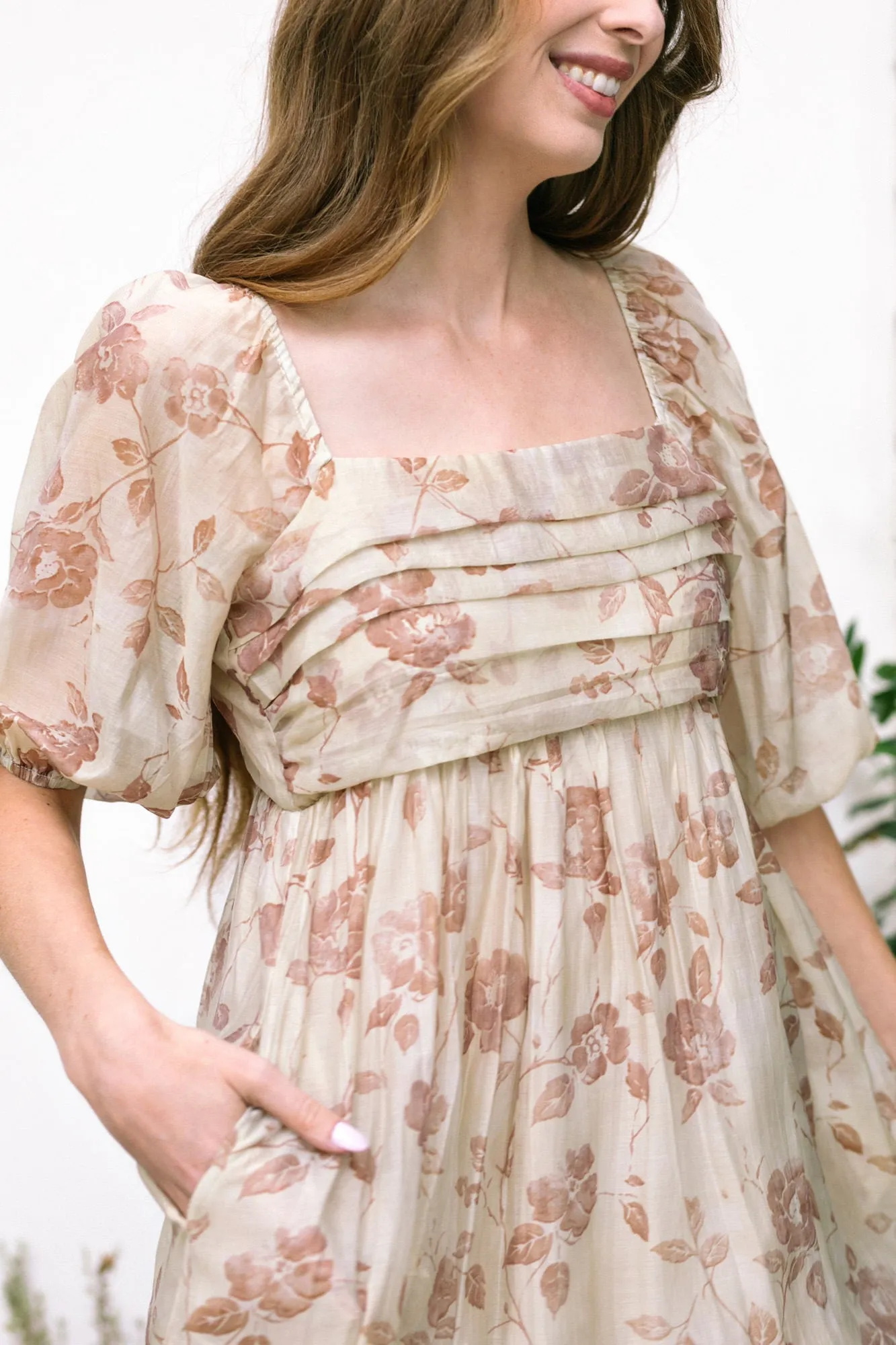 Adriana Puff Sleeve Midi Dress sold by Morning Lavender product image thumbnail 2