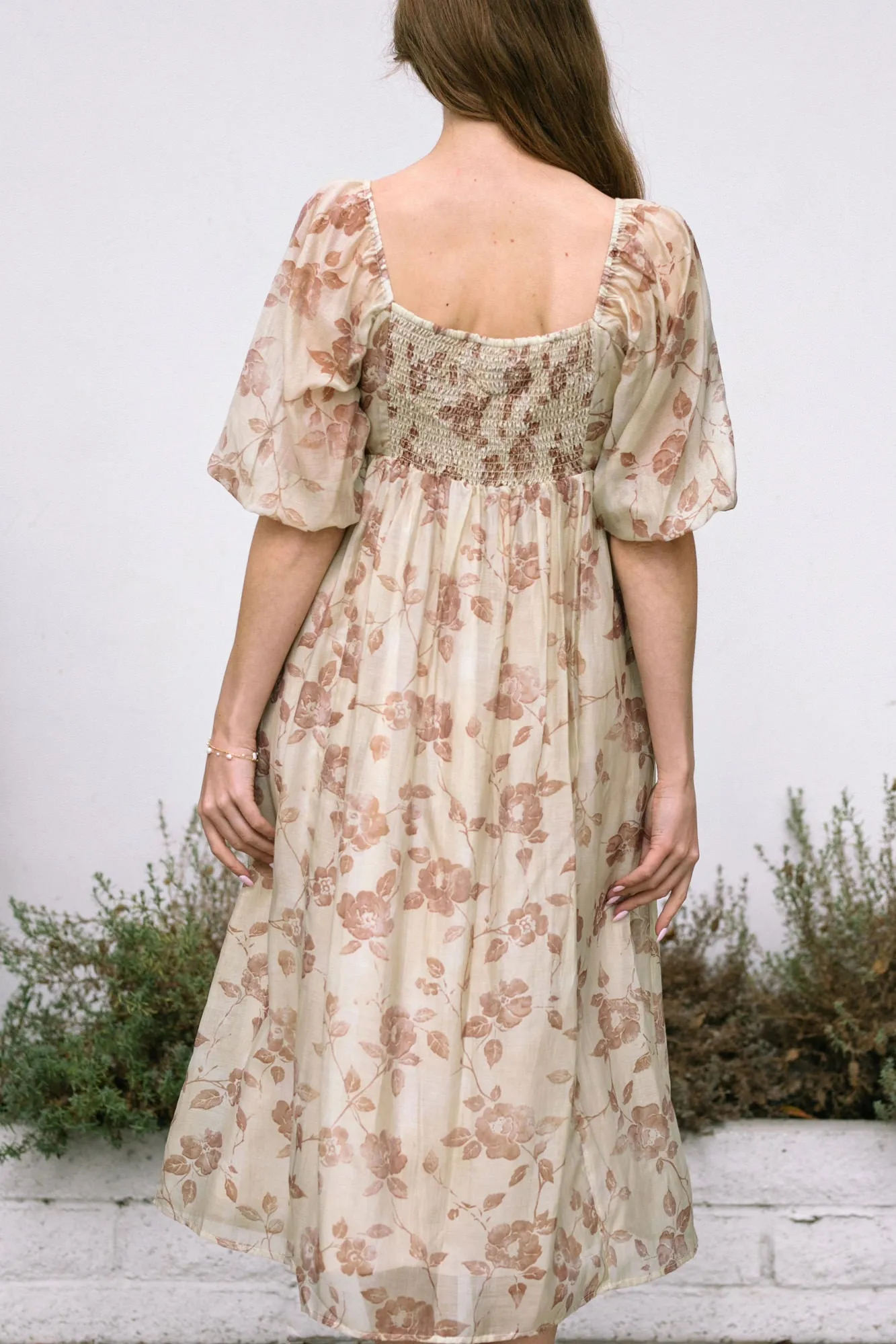 Adriana Puff Sleeve Midi Dress sold by Morning Lavender product image thumbnail 5