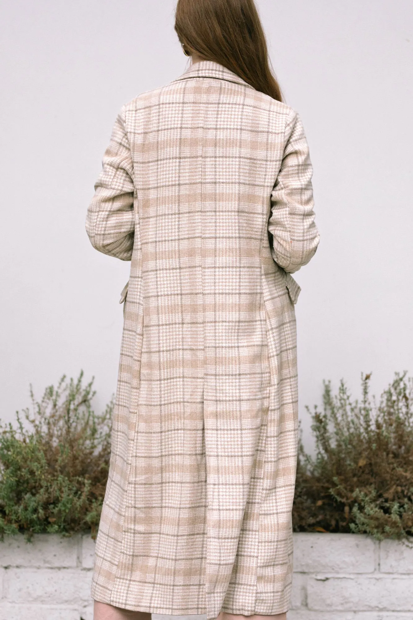 Lennon Longline Plaid Coat sold by Morning Lavender product image thumbnail 4