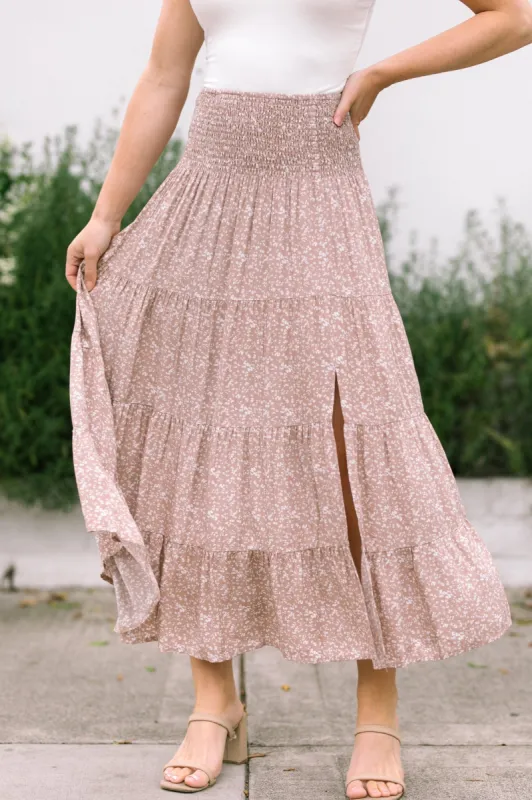 Mallory Smocked Midi Skirt sold by Morning Lavender