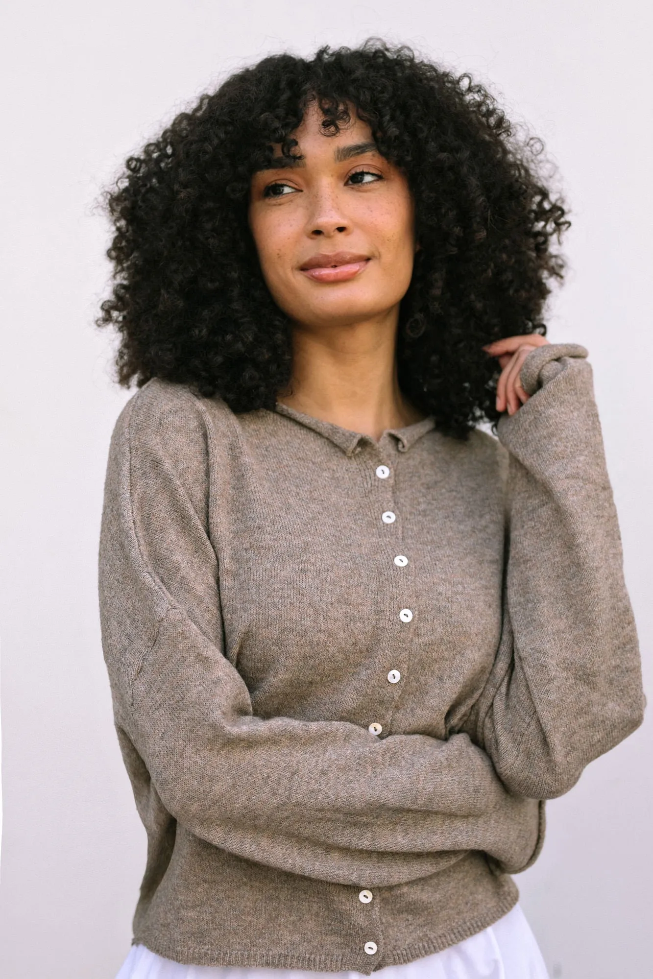 Tristen Buttoned Knit Cardigan sold by Morning Lavender