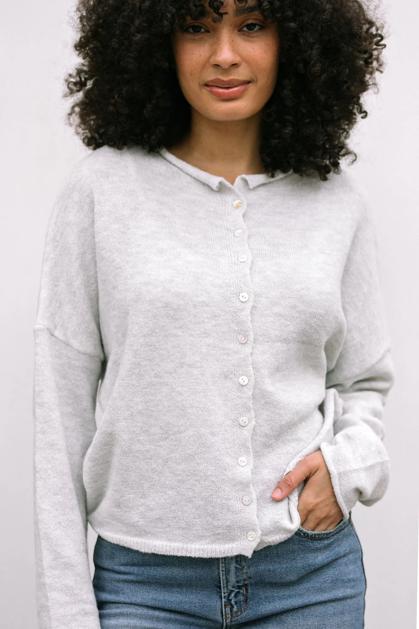 Tristen Buttoned Knit Cardigan sold by Morning Lavender product image thumbnail 5