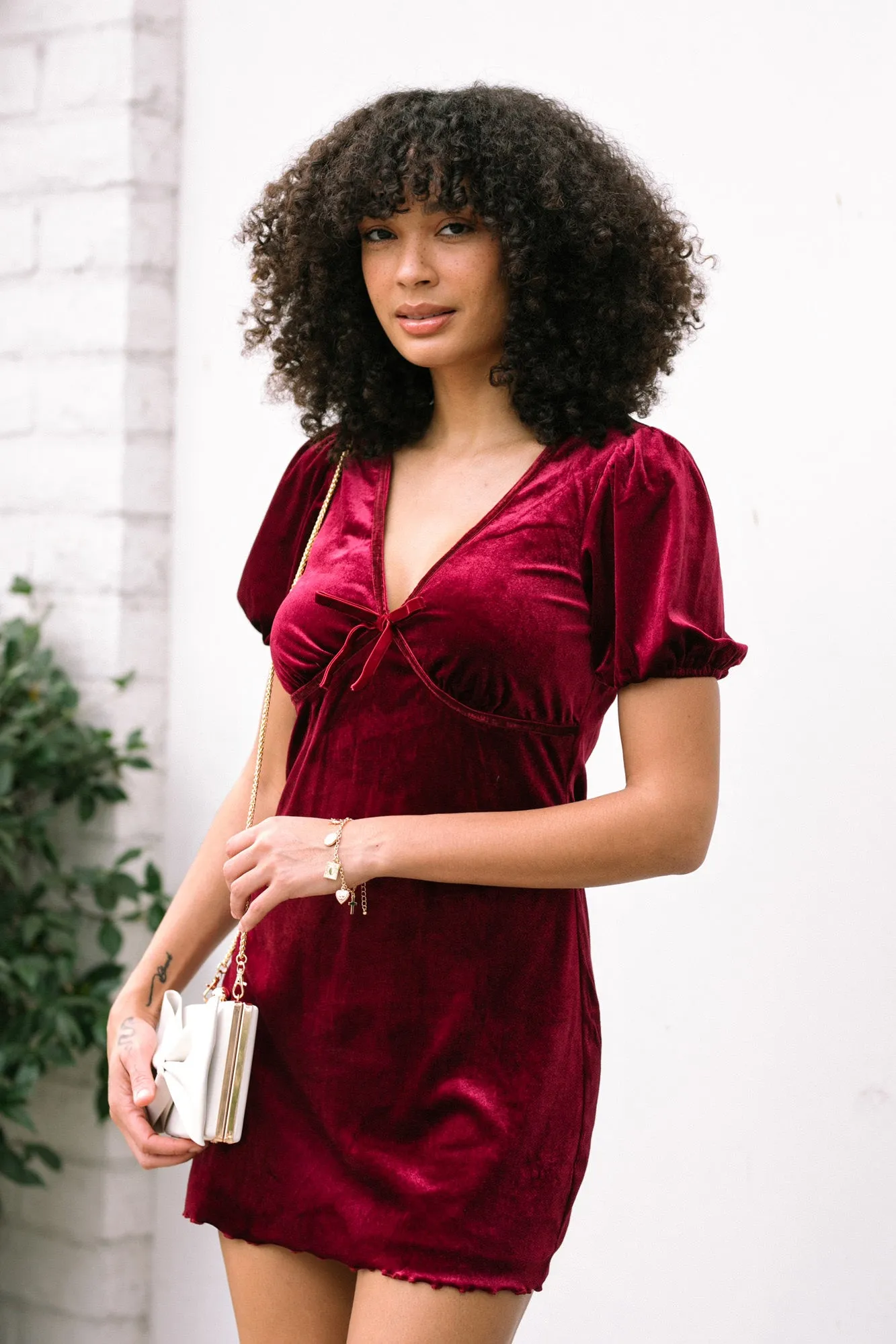 Scarlett Velvet Mini Dress sold by Morning Lavender product image thumbnail 3