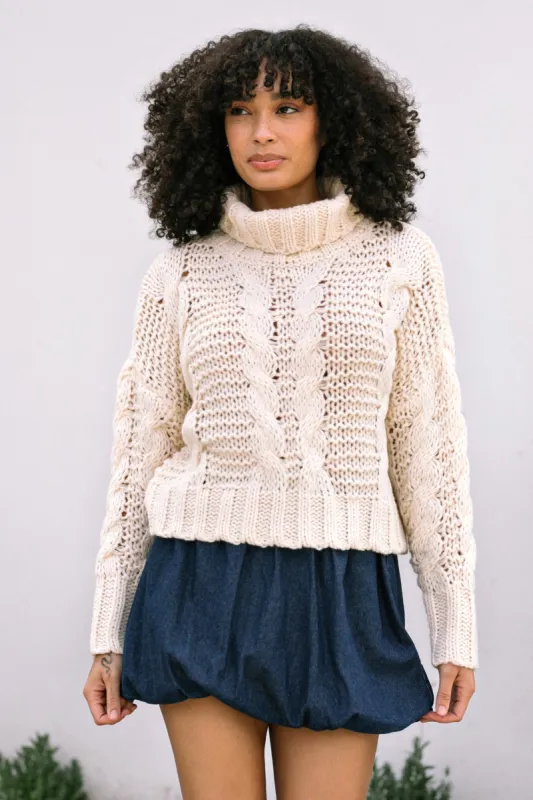 Lucinda Turtleneck Knit Sweater sold by Morning Lavender