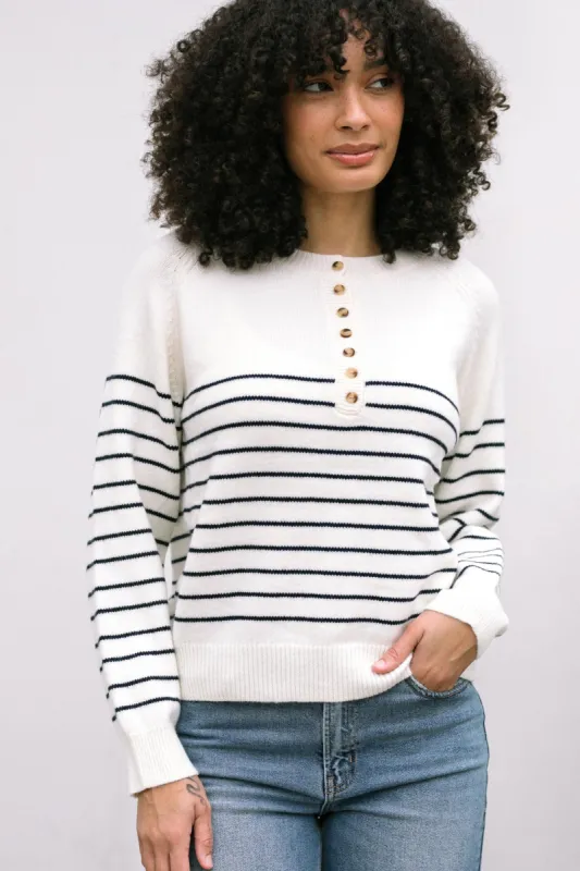 Logan Buttoned Knit Sweater sold by Morning Lavender