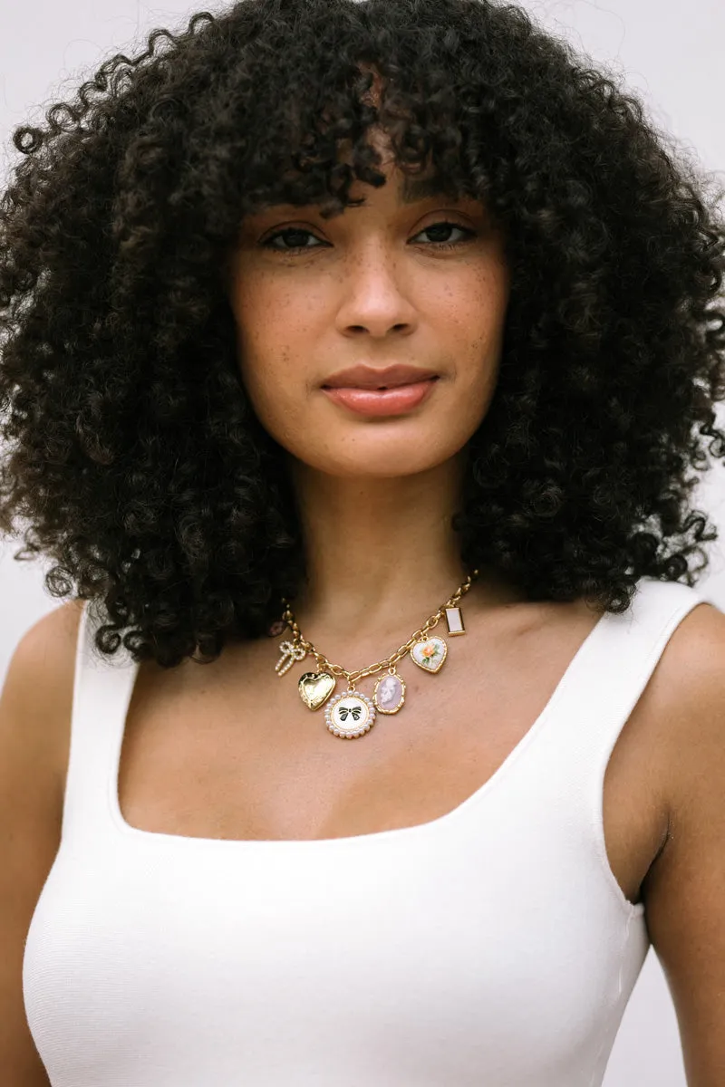 Harriet Vintage Charm Necklace sold by Morning Lavender