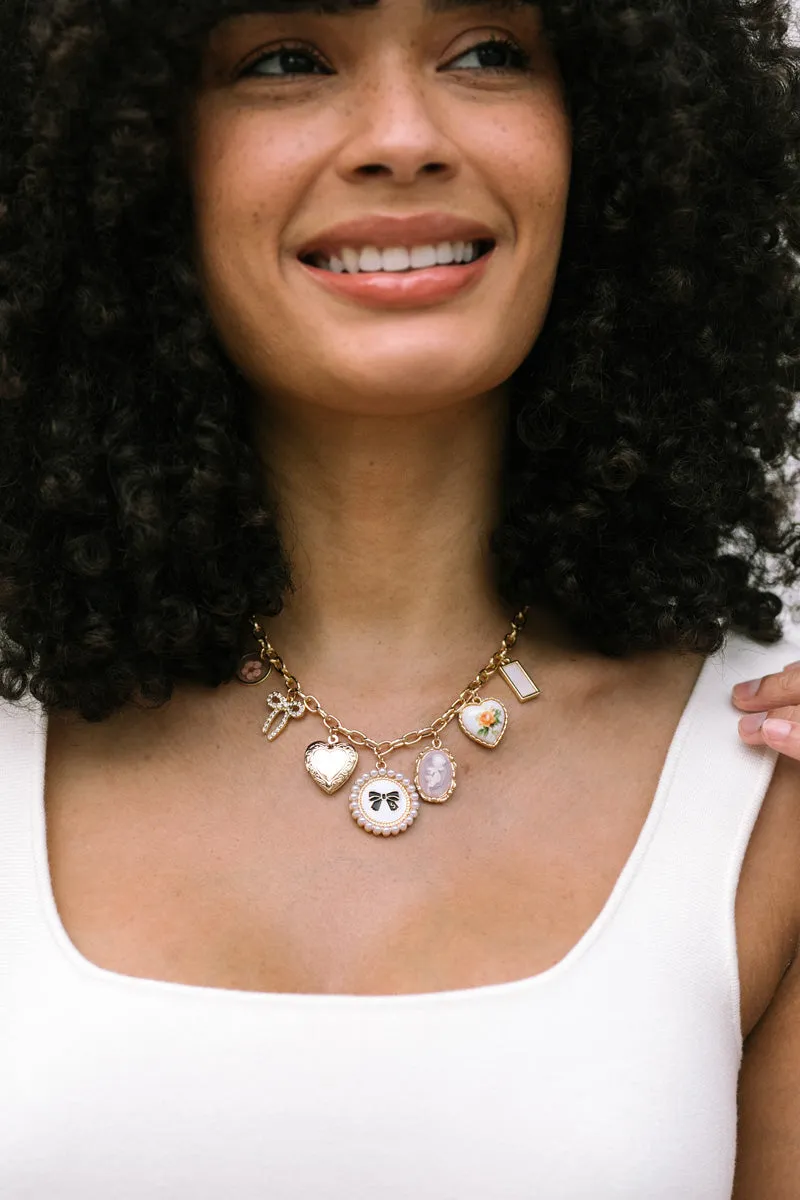 Harriet Vintage Charm Necklace sold by Morning Lavender product image thumbnail 2