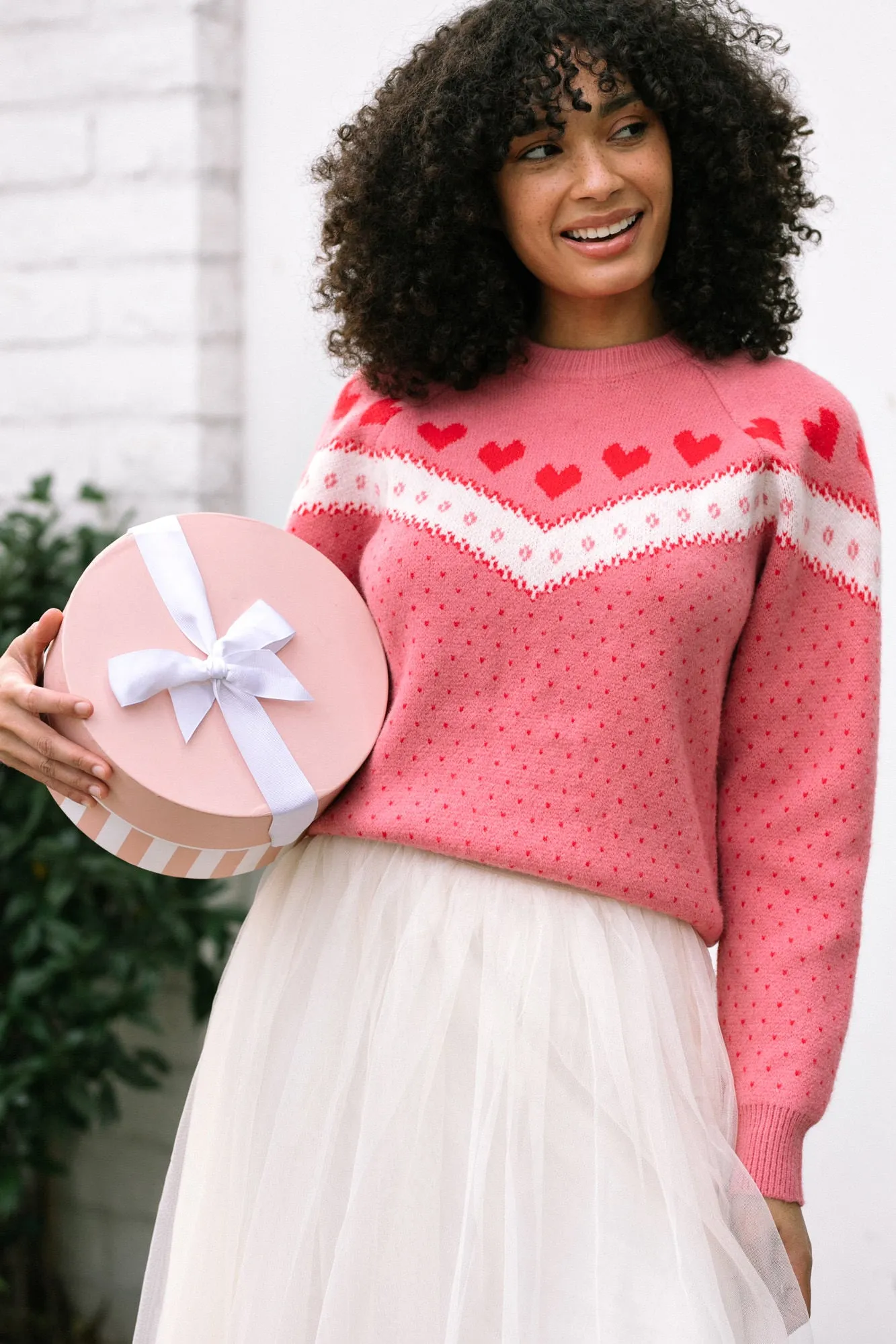 Elvira Heart Knit Sweater sold by Morning Lavender