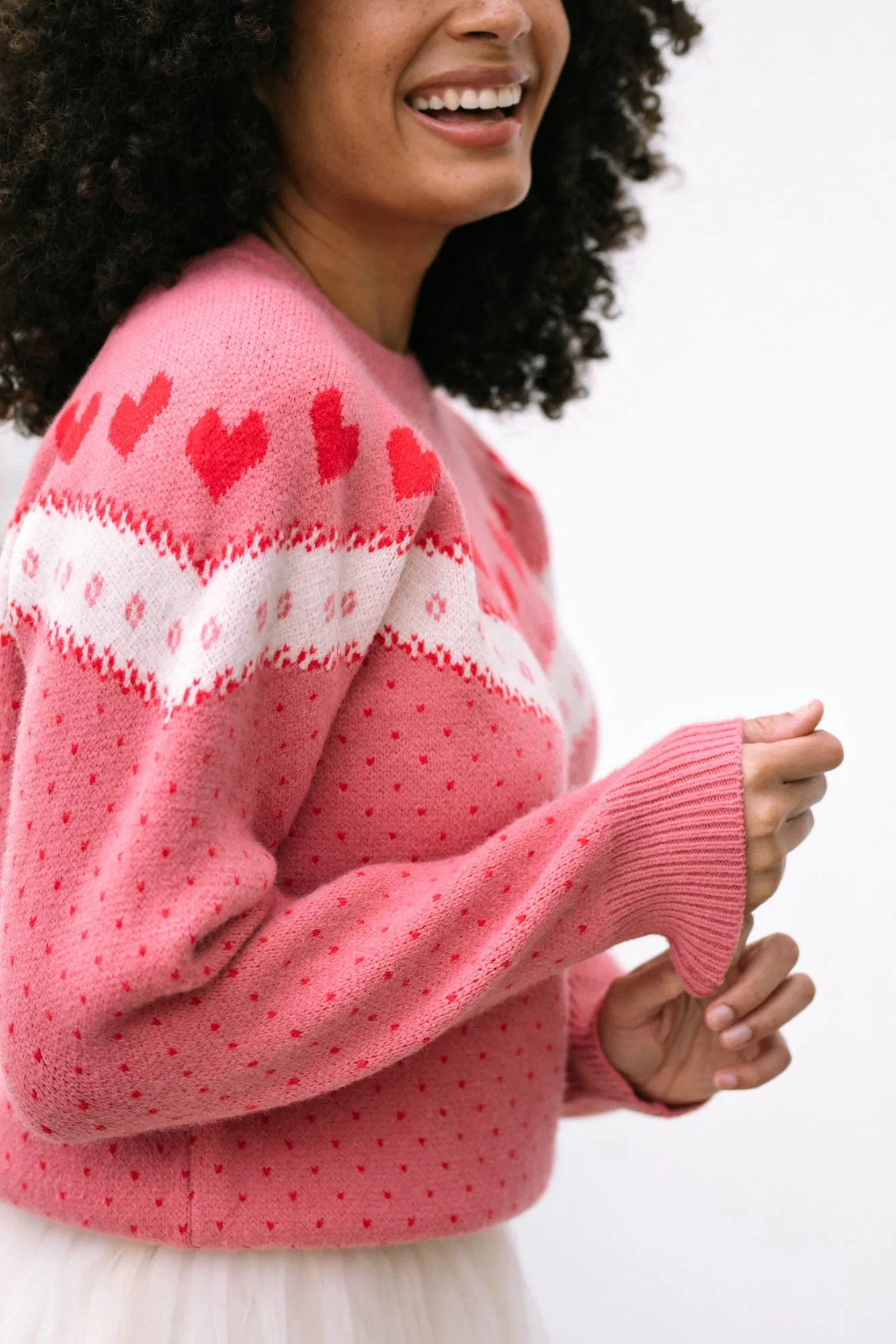 Elvira Heart Knit Sweater sold by Morning Lavender product image thumbnail 2