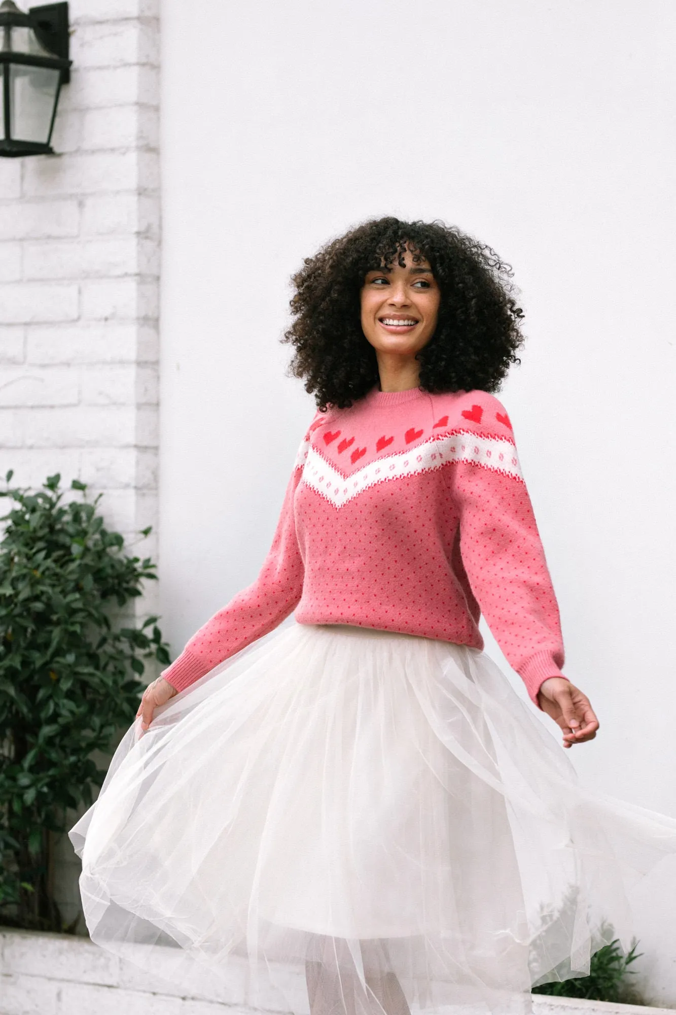 Elvira Heart Knit Sweater sold by Morning Lavender product image thumbnail 5