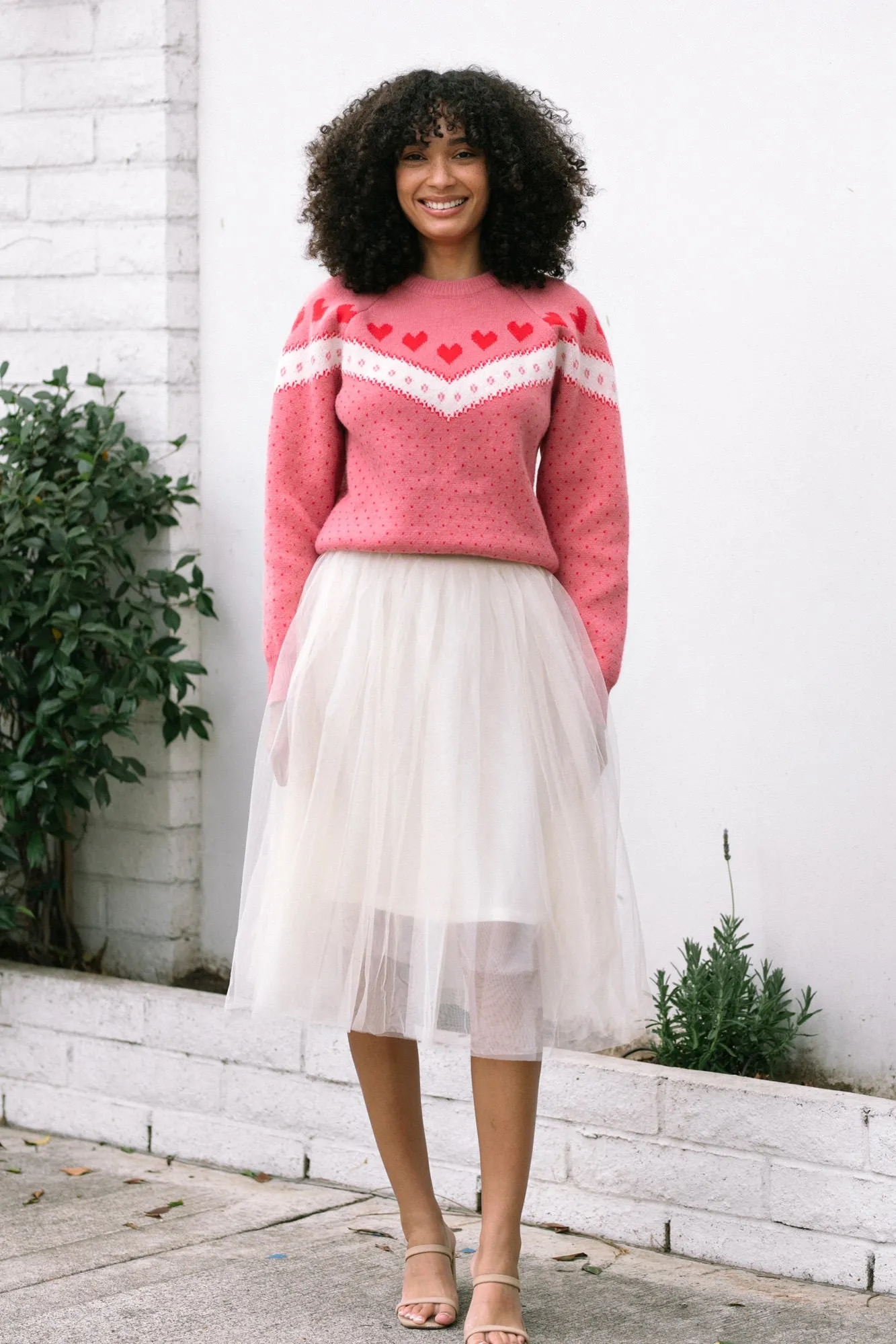 Elvira Heart Knit Sweater sold by Morning Lavender product image thumbnail 3