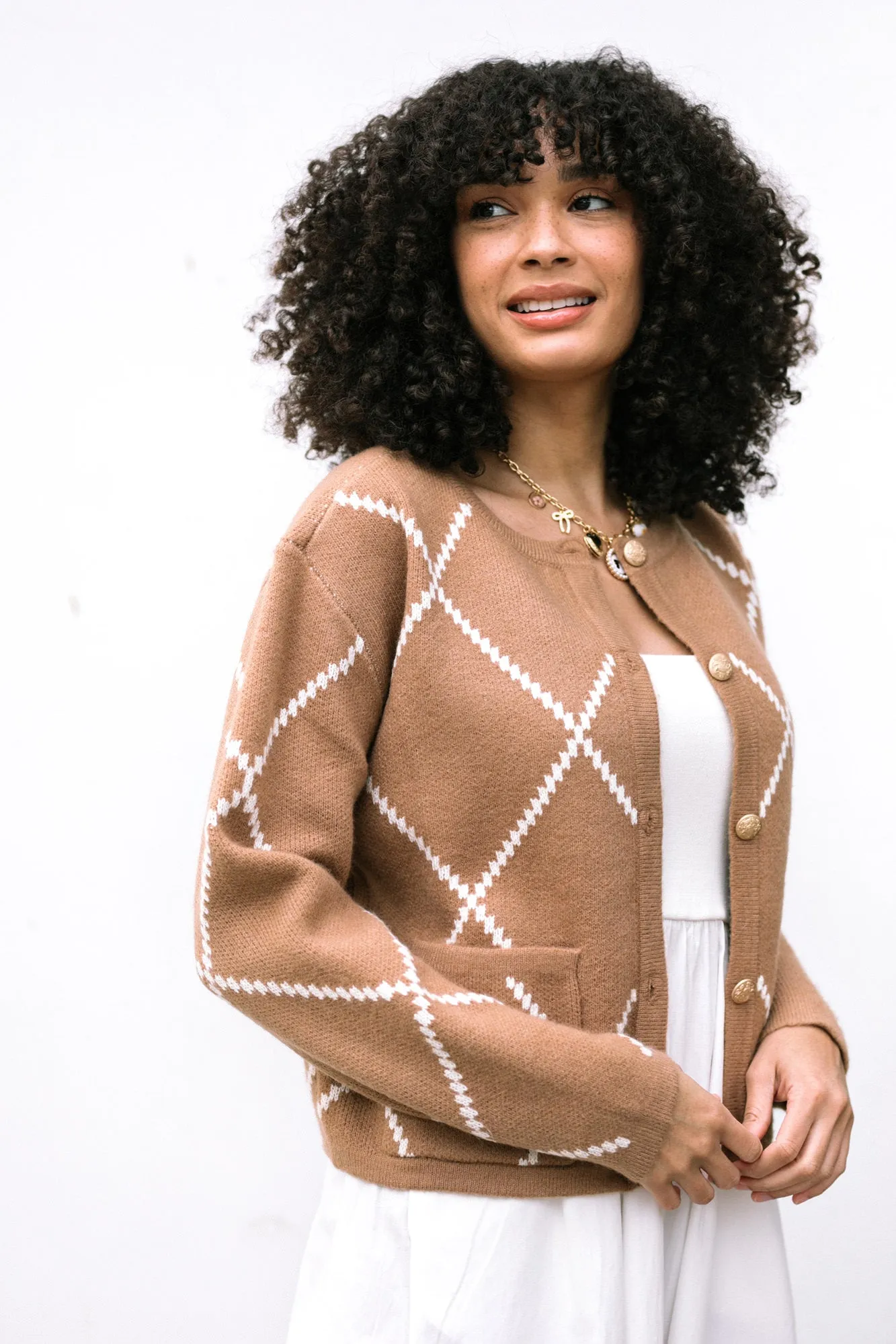 Daria Buttoned Knit Cardigan sold by Morning Lavender