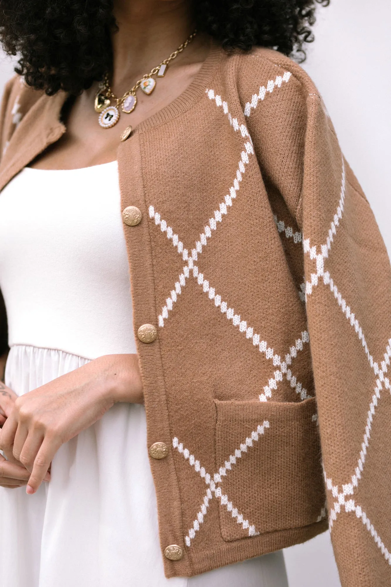 Daria Buttoned Knit Cardigan sold by Morning Lavender product image thumbnail 5