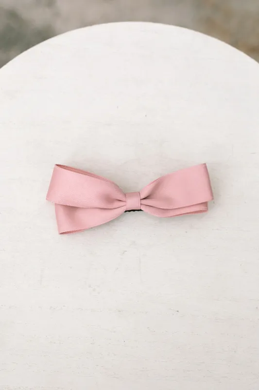 Christy Pink Bow Clip sold by Morning Lavender