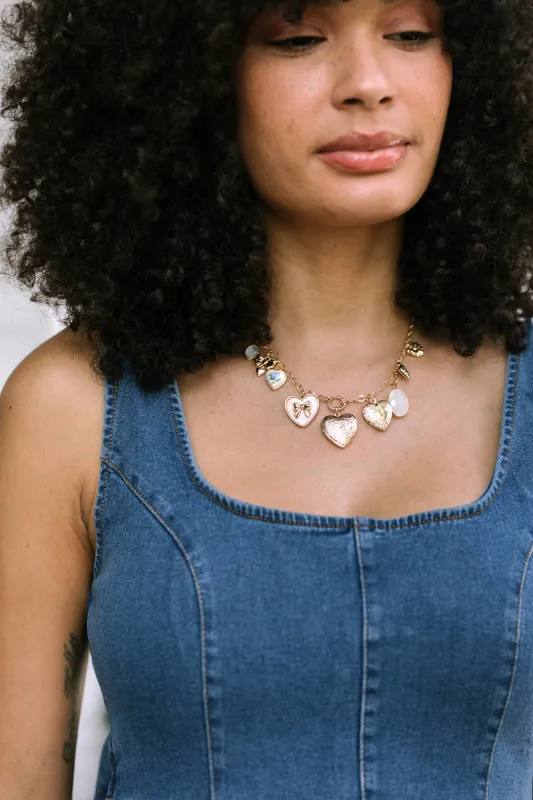 Charlotte Heart Charm Necklace sold by Morning Lavender