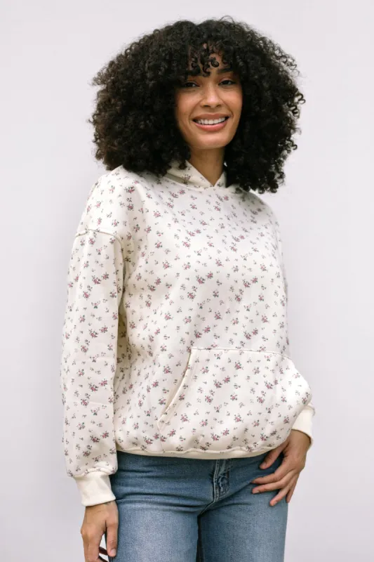 Annie Floral Hoodie Sweatshirt sold by Morning Lavender