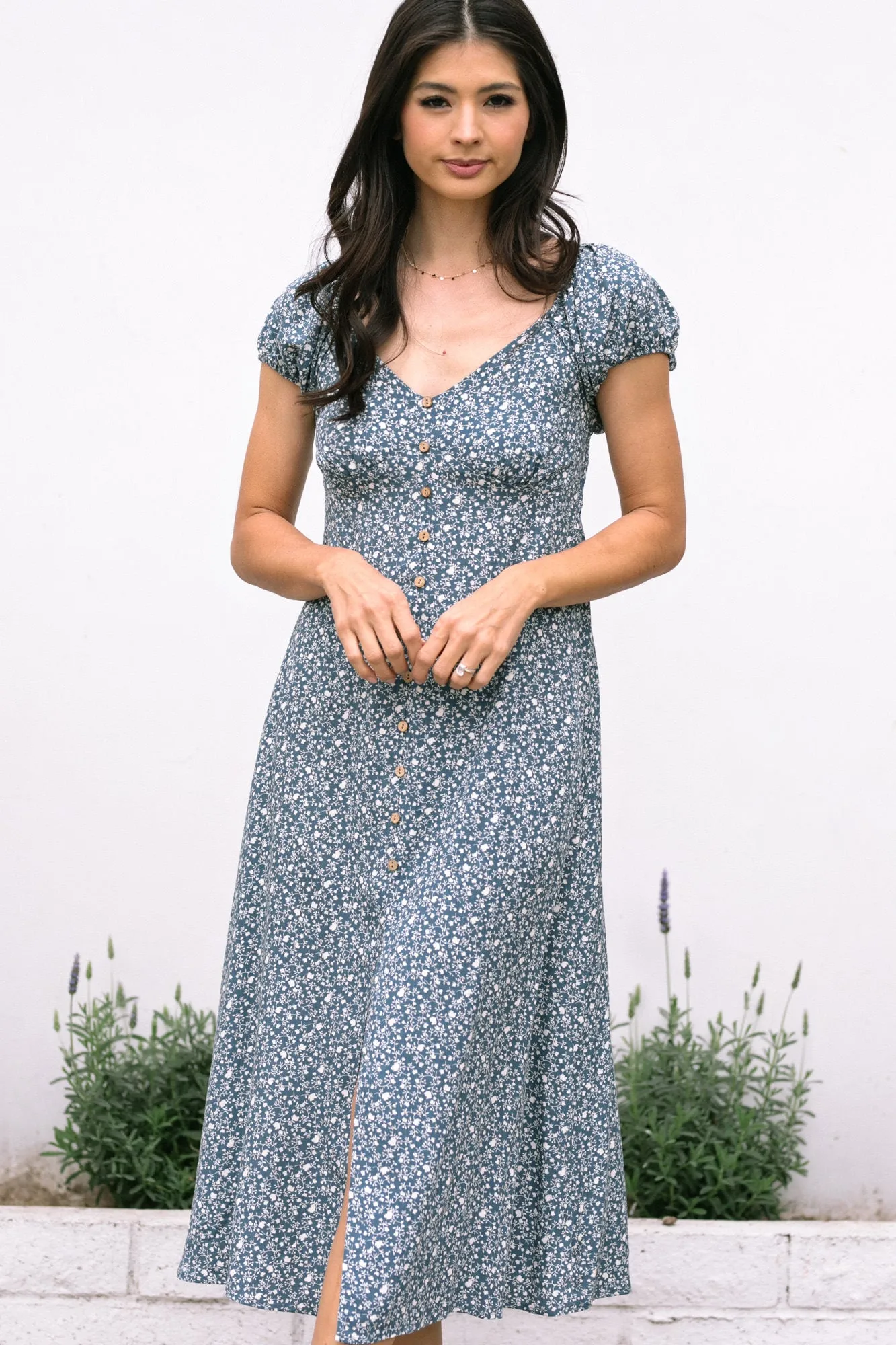 Whitney Floral Buttoned Dress sold by Morning Lavender product image thumbnail 2