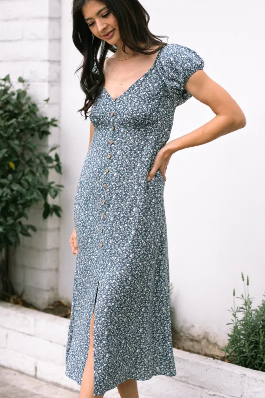 Whitney Floral Buttoned Dress sold by Morning Lavender