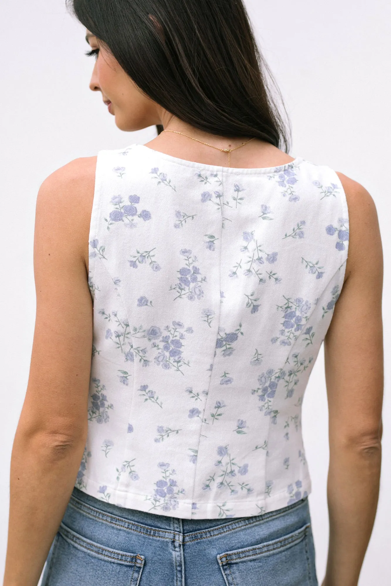 Mayra Buttoned Vest Top sold by Morning Lavender product image thumbnail 4