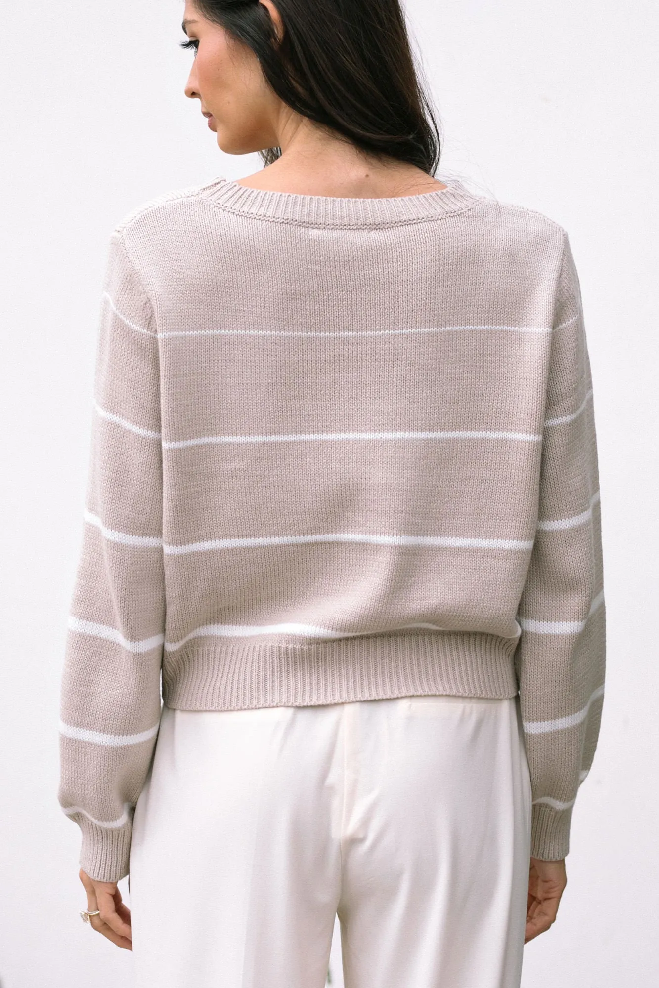 Loraine Striped Crewneck Sweater sold by Morning Lavender product image thumbnail 4