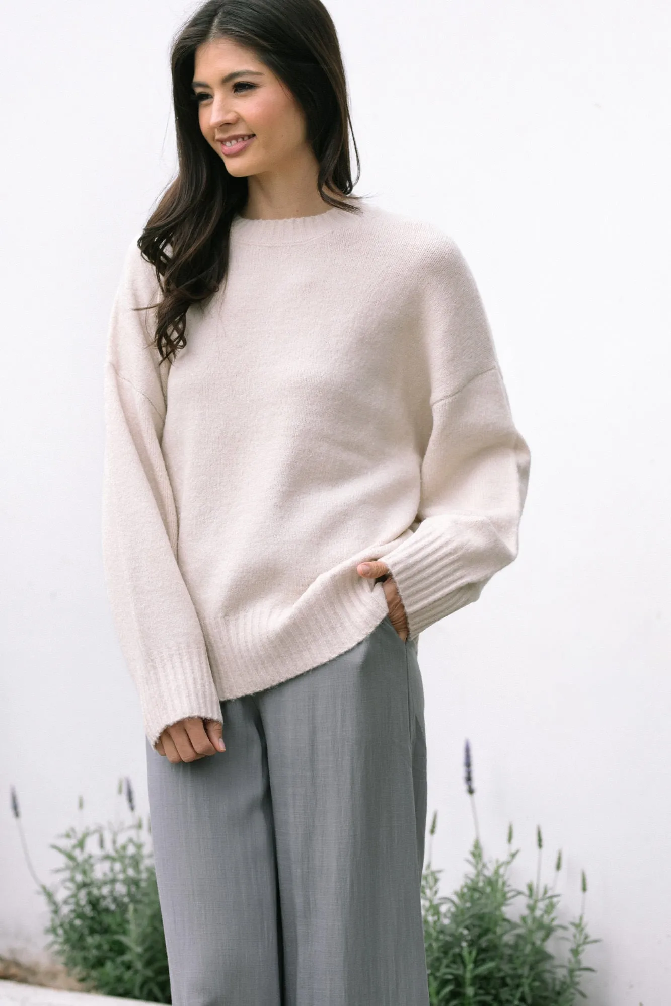 Emerson Crewneck Knit Sweater sold by Morning Lavender