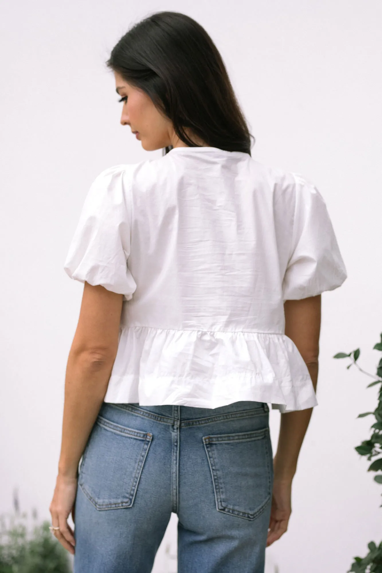 Blaire Puff Sleeve Bow Blouse sold by Morning Lavender product image thumbnail 4